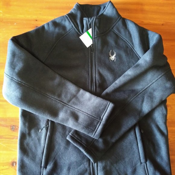Spyder Foremost Full Zip Heavy Weight Core Sweater Jacket - size L - Picture 2 of 2